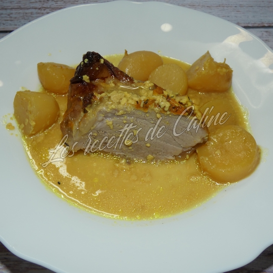 Rouelle de porc à la moutarde09