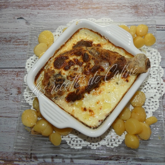 Cuisse de poulet à la crème de Maroilles09