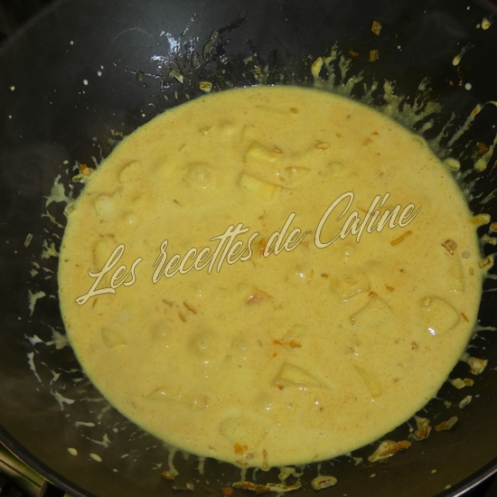 Lamelles d'encornets au curcuma et lait de coco10