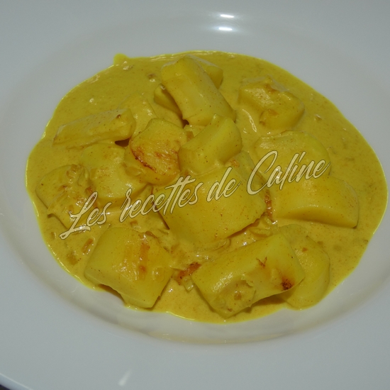 Lamelles d'encornets au curcuma et lait de coco12