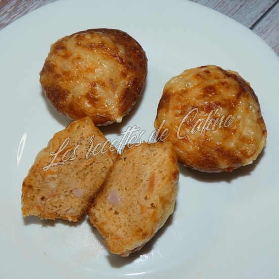 Mini cakes aux carottes et lardons20