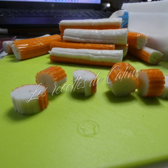 Salade de pâtes, crevettes, surimi et orange12