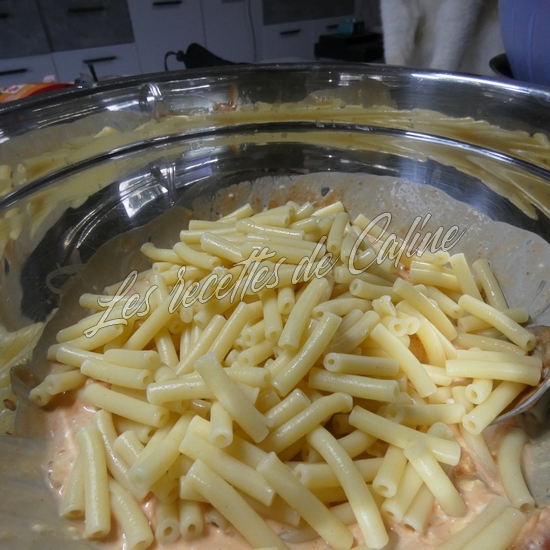 Salade de pâtes, crevettes, surimi et orange14