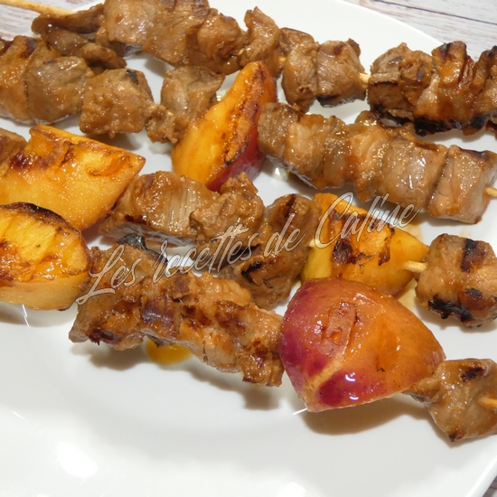 Brochettes de porc et nectarine14