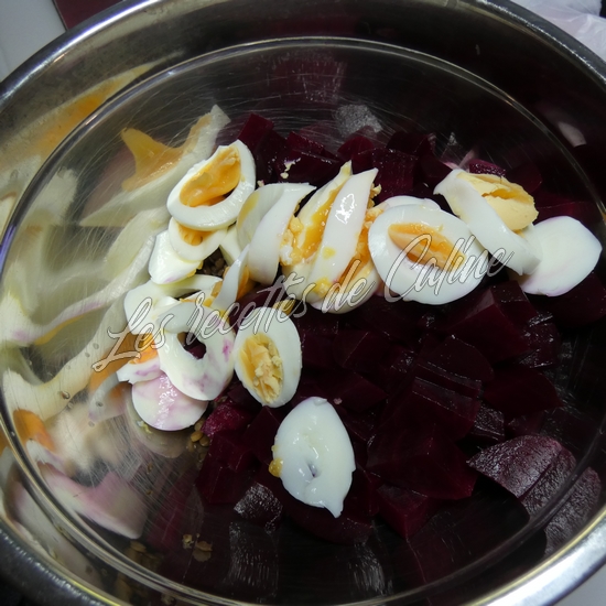 Salade de betteraves aux lentilles, radis et œufs durs07