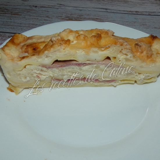 Lasagne au chou fleur et jambon20