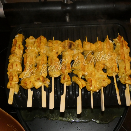 Brochettes de poulet marinées au curry et citron08