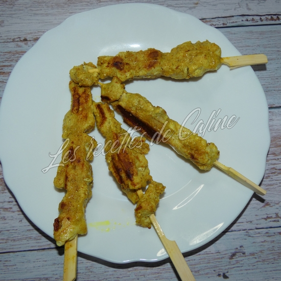 Brochettes de poulet marinées au curry et citron09