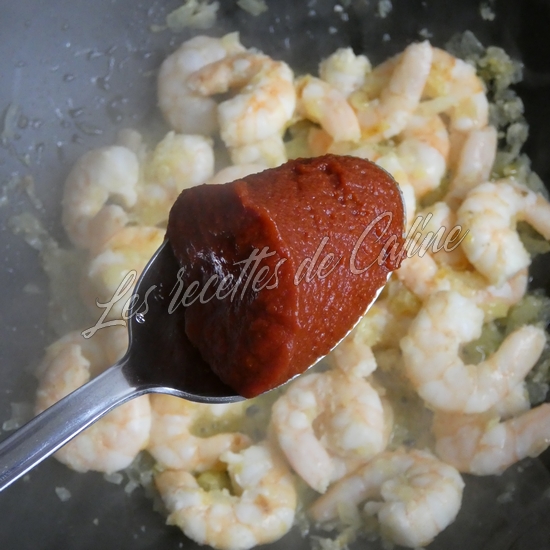 Orzo au curry et aux crevettes06