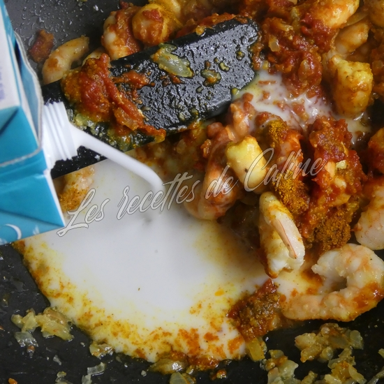 Orzo au curry et aux crevettes08