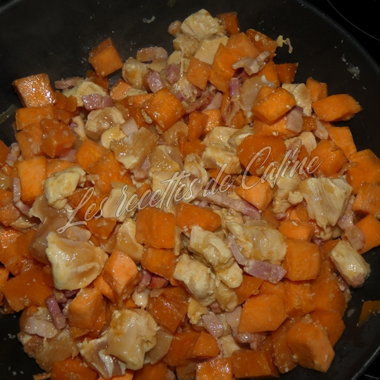 Gratiné de patate douce et poulet12