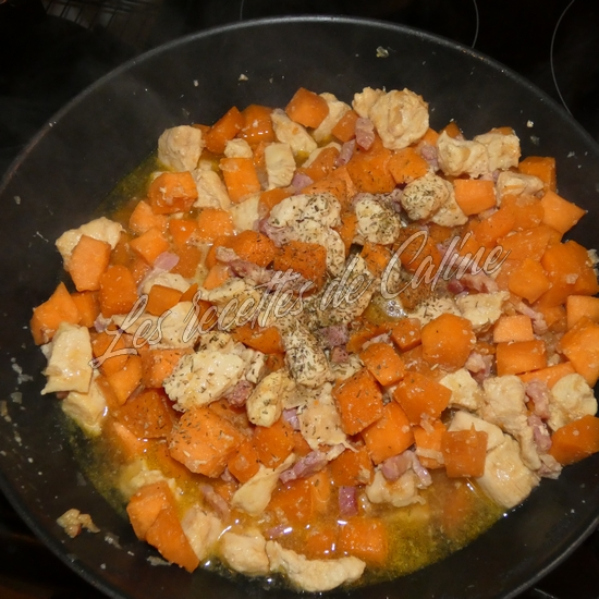 Gratiné de patate douce et poulet14