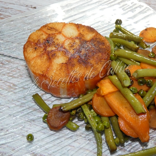 Tournedos de surimi poêlé et ses légumes fondants08