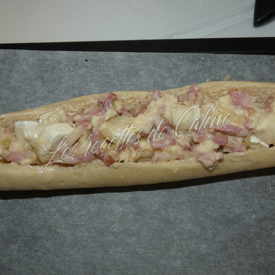 Baguette farcie au chèvre et miel10