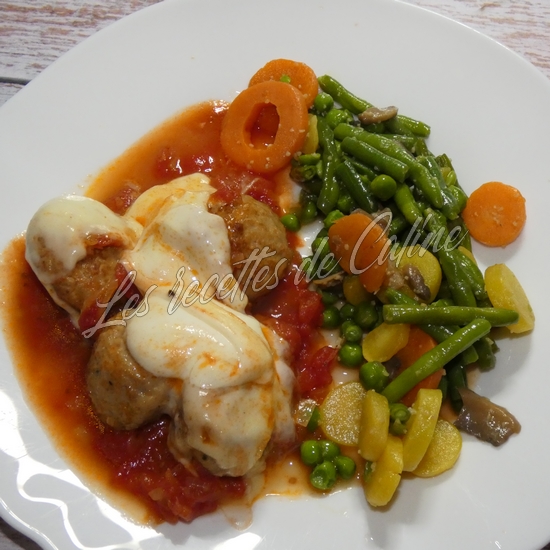 Boulettes de porc à la mozzarella14