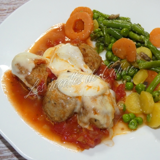 Boulettes de porc à la mozzarella15